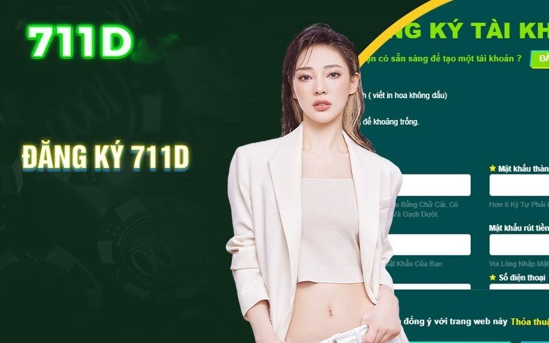Giao diện được thiết kế chuyên nghiệp và hiện đại tại nhà cái 711D