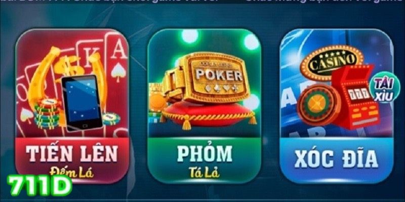 Sơ lược về sảnh Game bài 711D