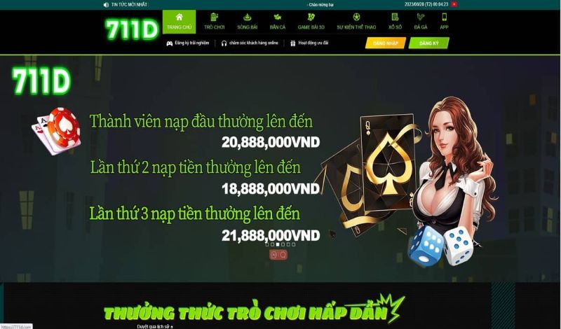 Link vào 711D dự phòng của nhà cái